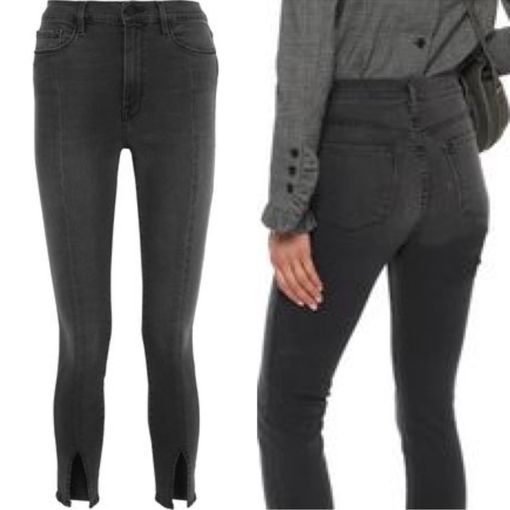 FRAME DENIM Ali High Rise Skinny Split Hem Jeans Front Slit Size 25